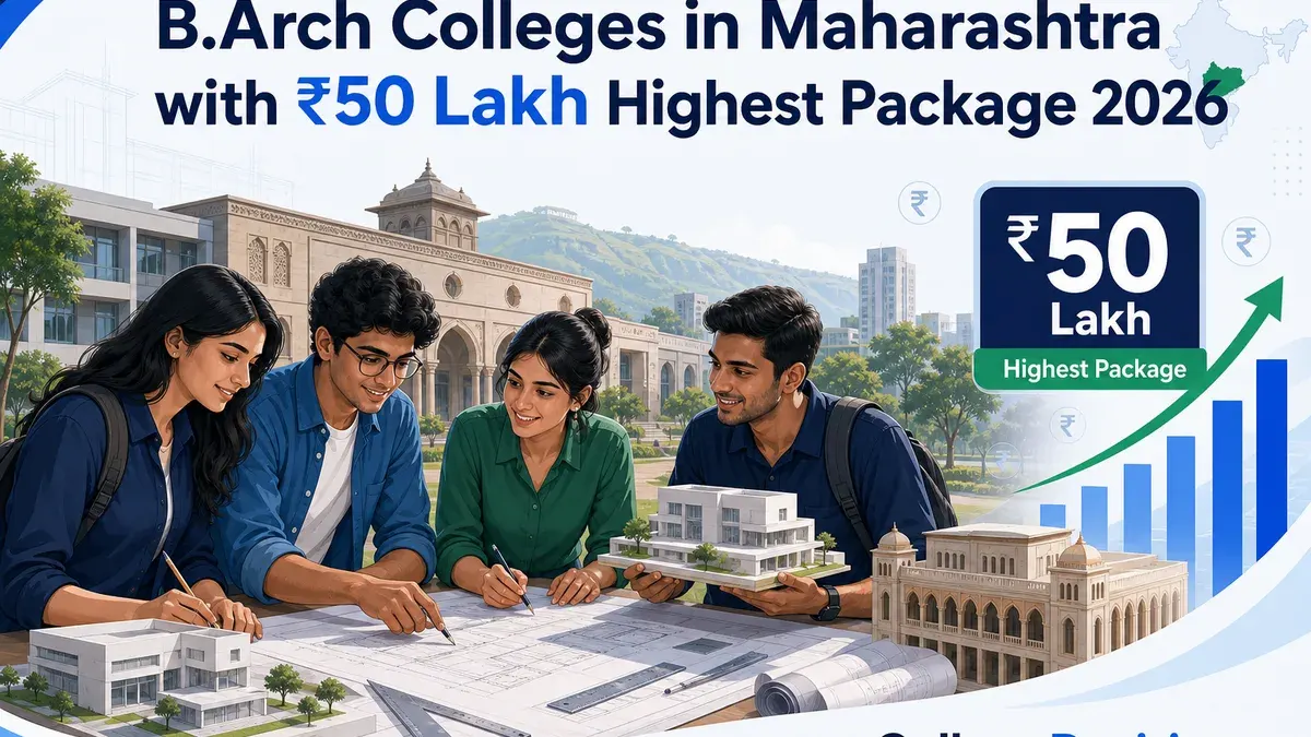 B.Arch Colleges in Maharashtra with 50 Lakh Highest Package 2026