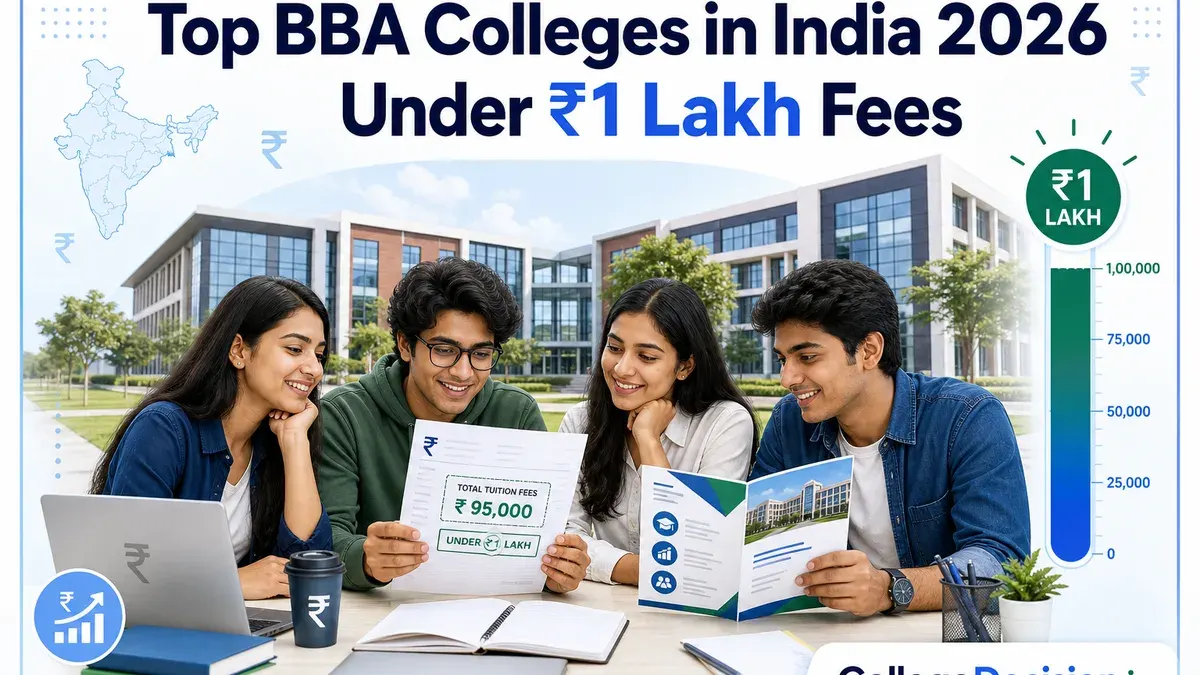 Top BBA / BBM / BBS Colleges in India 2026 Under ₹1 Lakh Fees