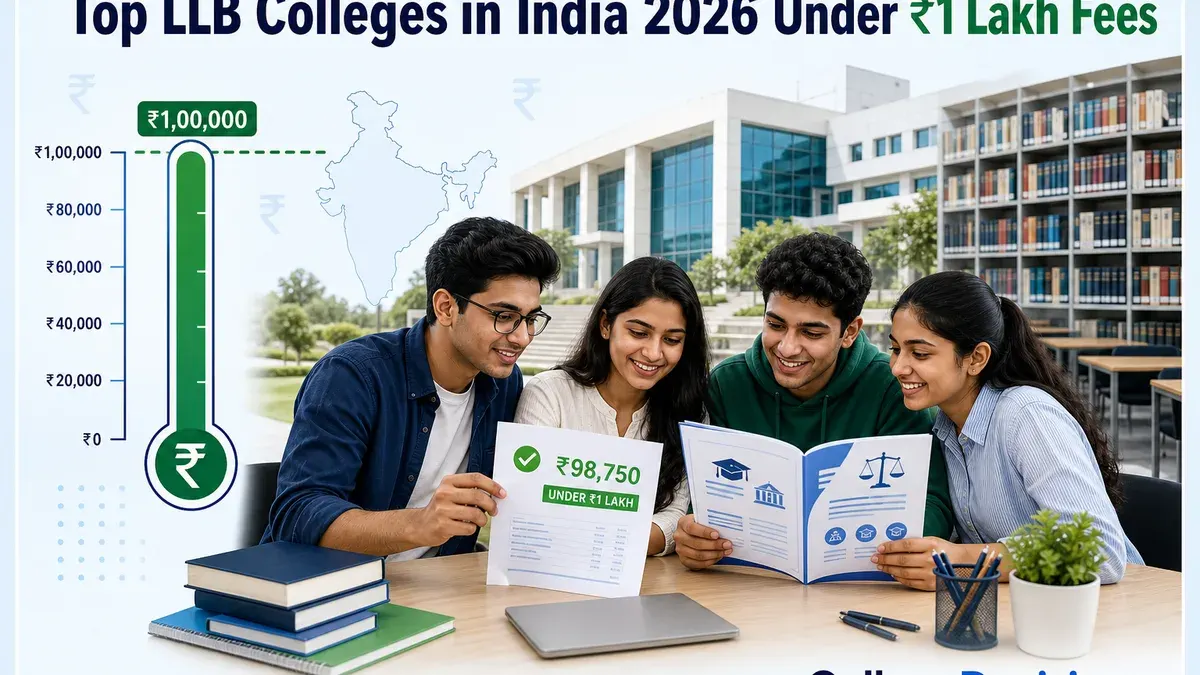 Top LLB Colleges in India 2026 Under ₹1 Lakh Fees