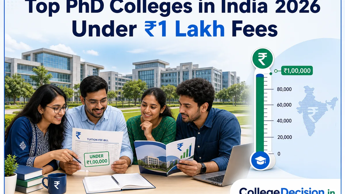Top P.hd Colleges in India 2026 Under ₹1 Lakh Fees