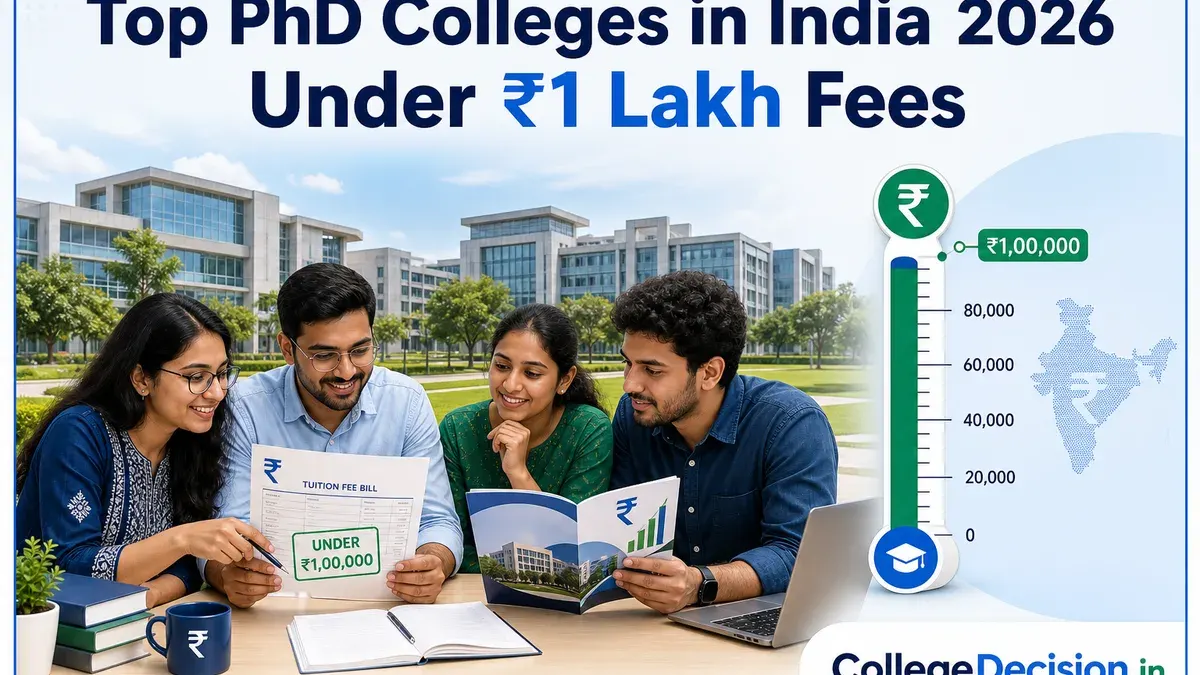 Top P.hd Colleges in India 2026 Under ₹1 Lakh Fees