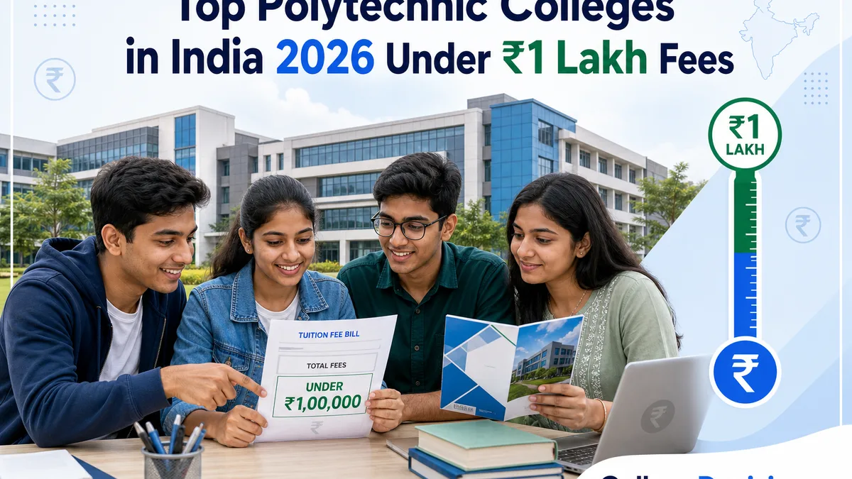 Top Polytechnic Course Colleges in India 2026 Under ₹1 Lakh Fees