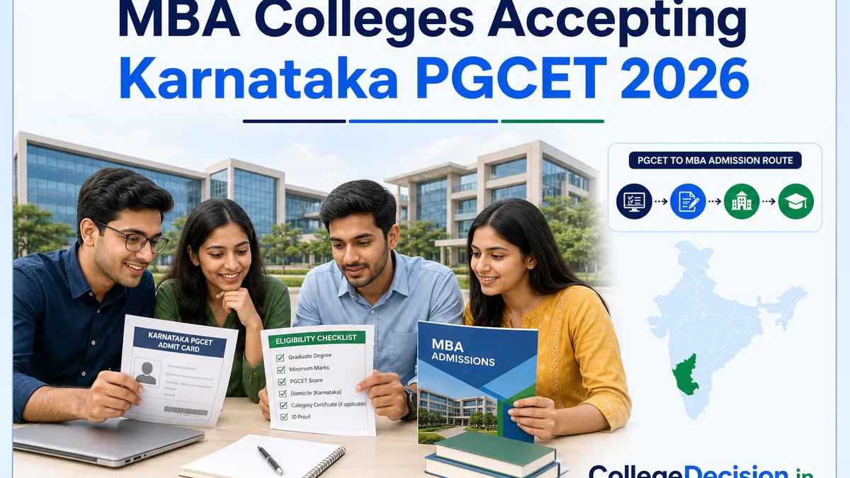 MBA Colleges Accepting Karnataka PGCET 2026: Courses, Eligibility and Admission Process