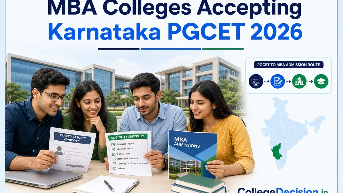 MBA Colleges Accepting Karnataka PGCET 2026: Courses, Eligibility and Admission Process