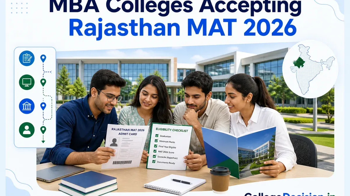 MBA Colleges Accepting Rajasthan MAT 2026: Courses, Eligibility and Admission Process