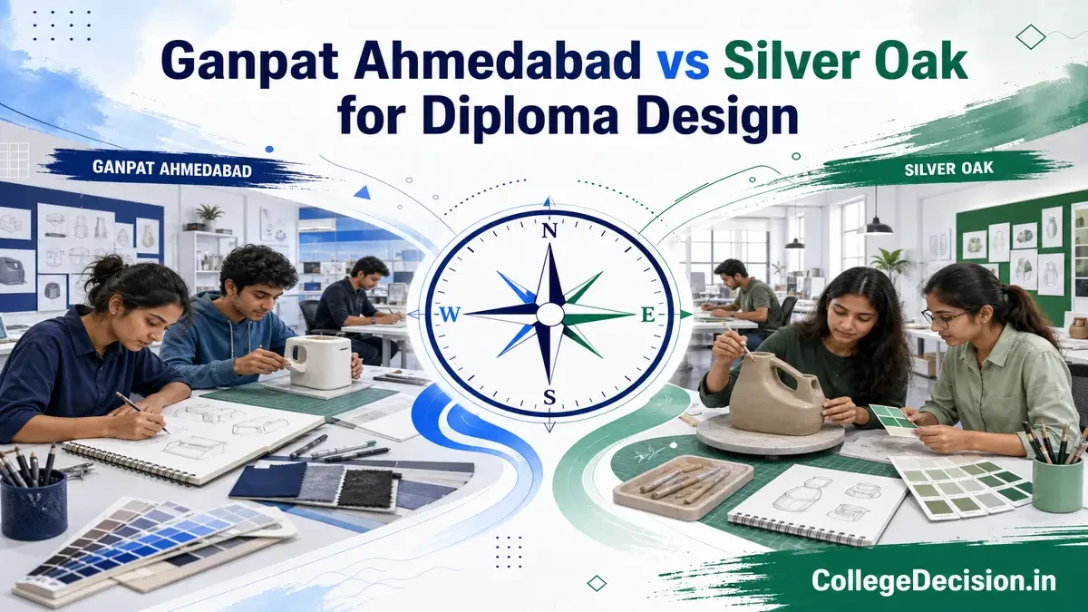 Ganpat University vs Silver oak University for Design - Diploma: Which Fits You Better?