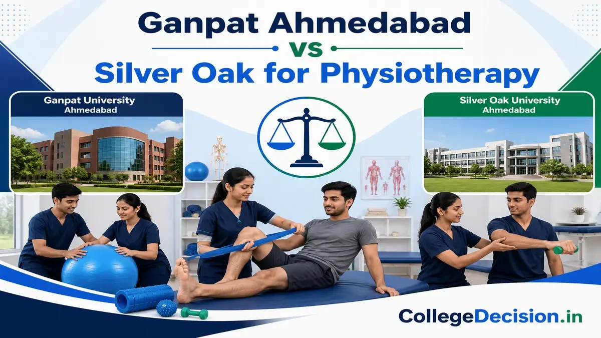 Ganpat University vs Silver oak University for Bachelor of Physiotherapy (BPT): Which Fits You Better?