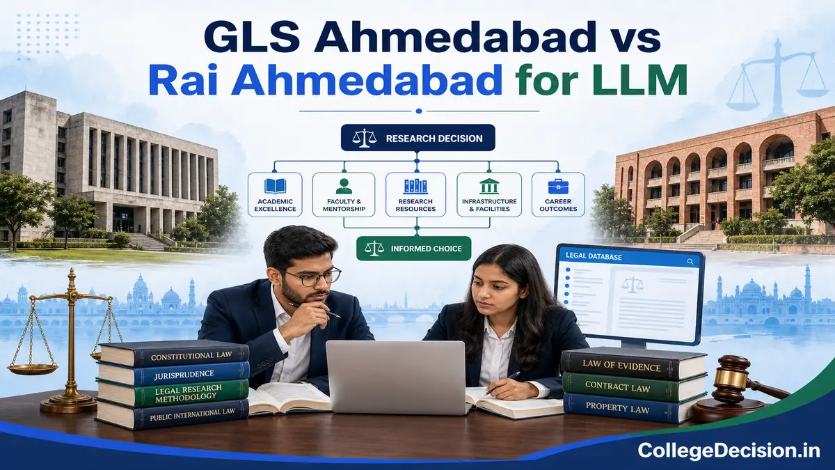 GLS University or Rai University for LLM? Fees, Branches & Placements