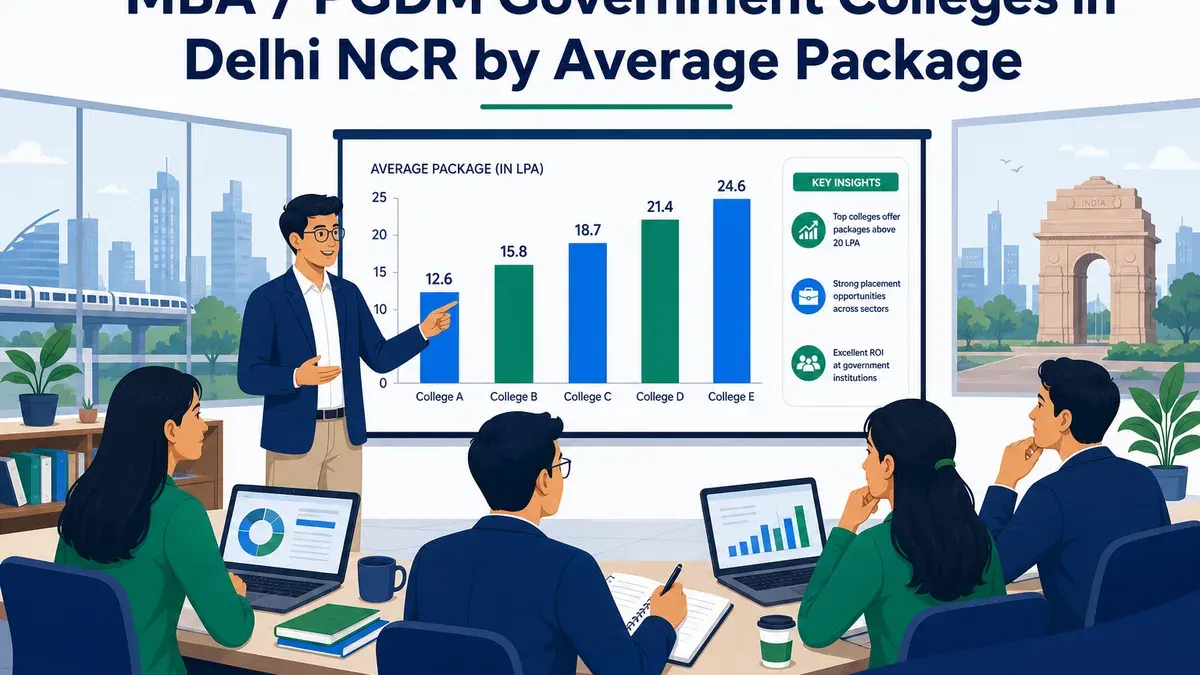 MBA / PGDM Government Colleges in Delhi NCR by Average Package