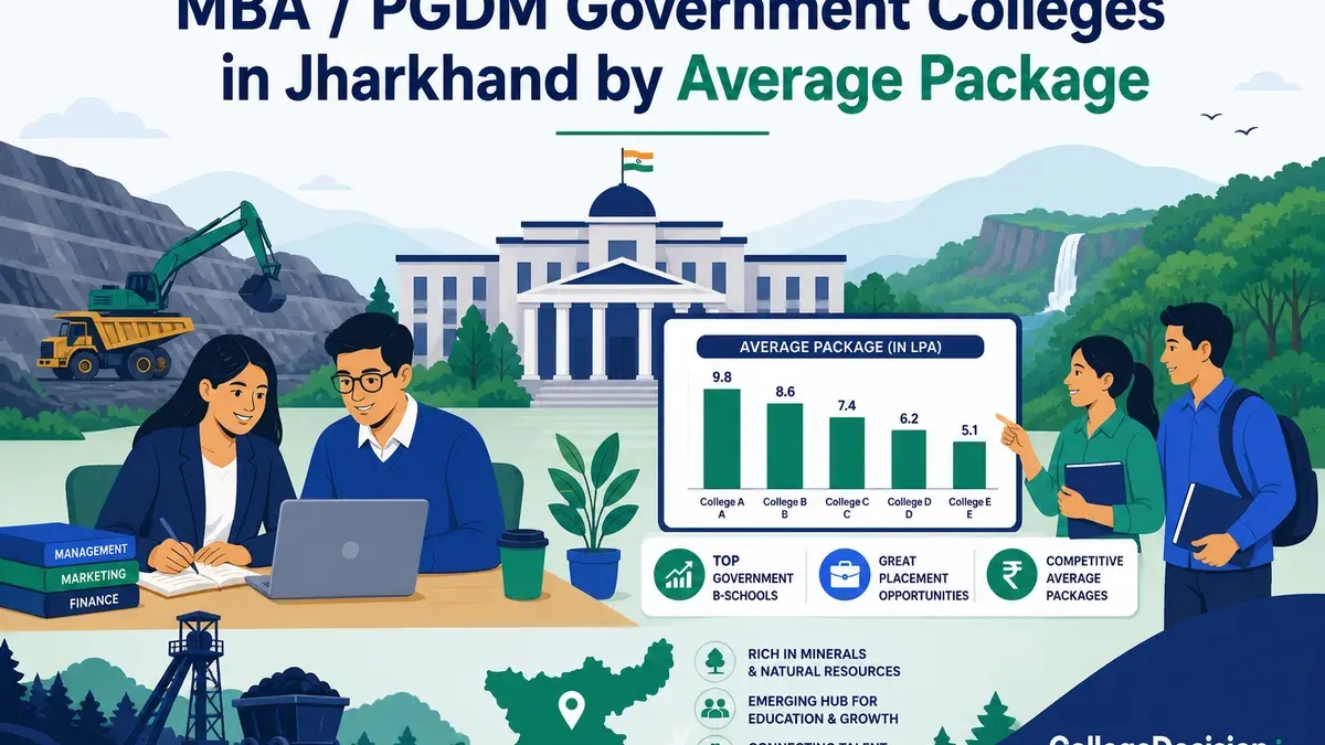 MBA / PGDM Government Colleges in Jharkhand by Average Package