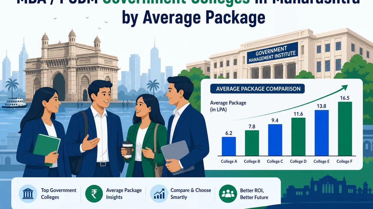 MBA / PGDM Government Colleges in Maharashtra by Average Package