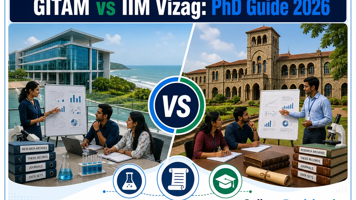 GITAM University or Indian Institute of Management for PhD? Fees, Branches & Placements