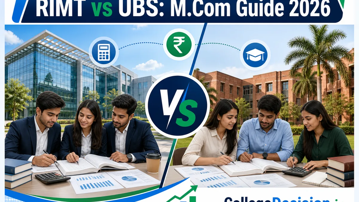 RIMT University or University Business School for MCom? Fees, Branches & Placements