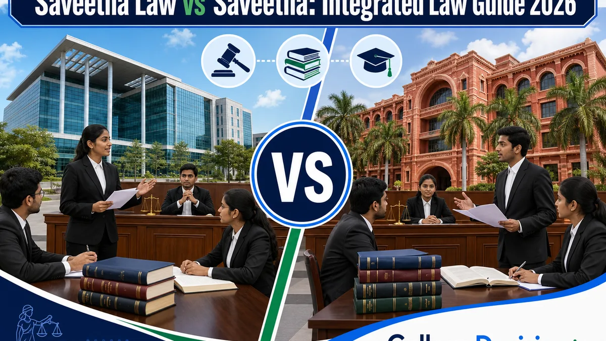 Saveetha School of Law or Saveetha University for Integrated Law? Fees, Branches & Placements