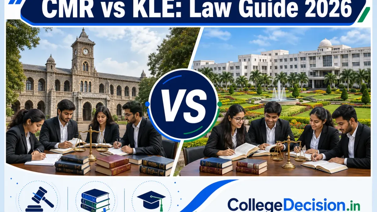 CMR - School of Legal Studies or KLELC Bangalore for LLB? Fees, Branches & Placements