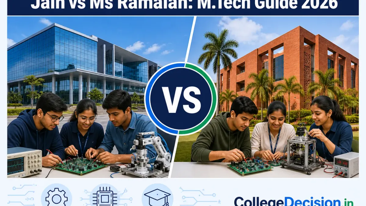 Jain Karnataka or MSRIT Bangalore for M.Tech / M.E.? Fees, Branches & Placements
