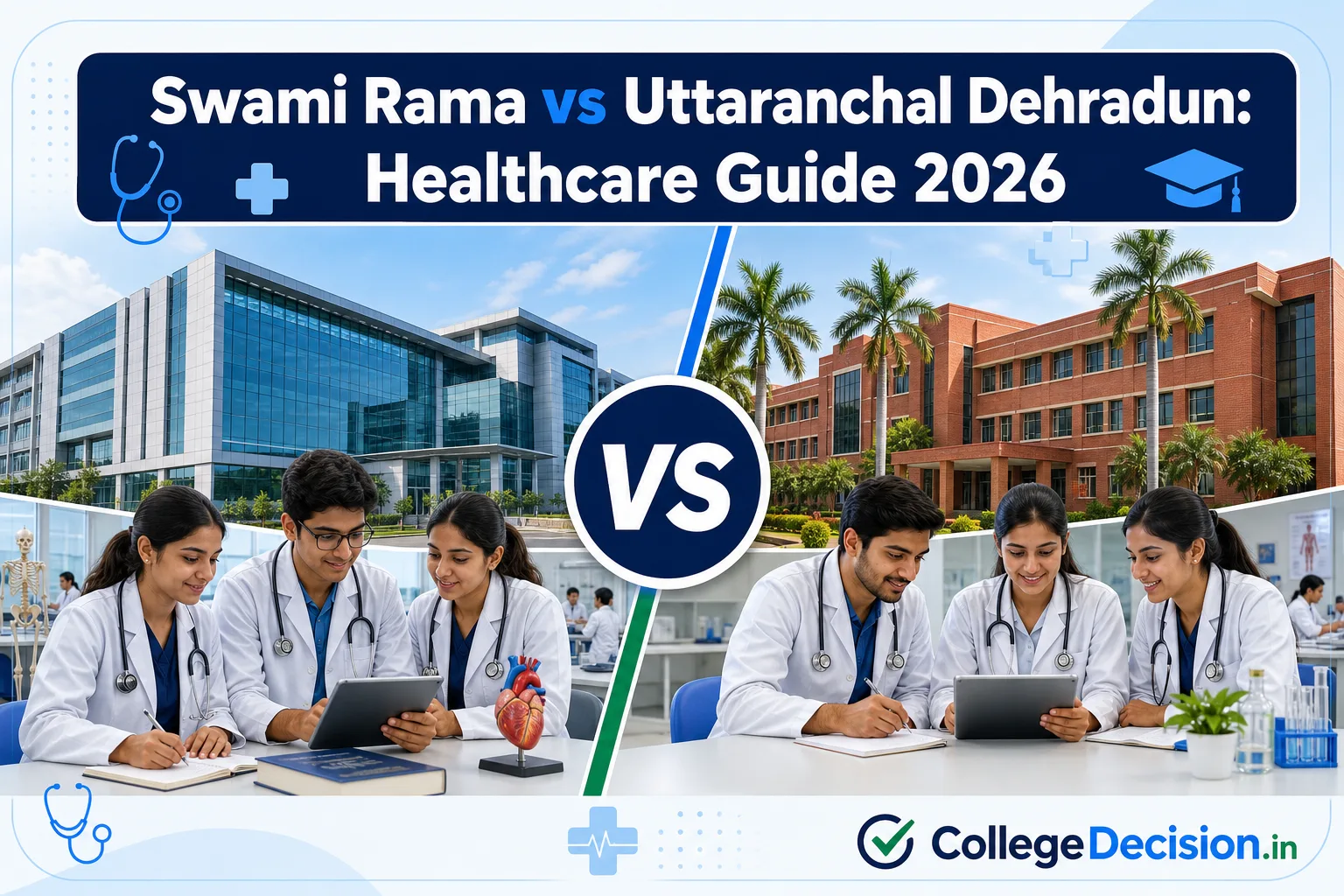 Swami Rama Himalayan University or Uttaranchal University for Healthcare - UG? Fees, Branches & Placements