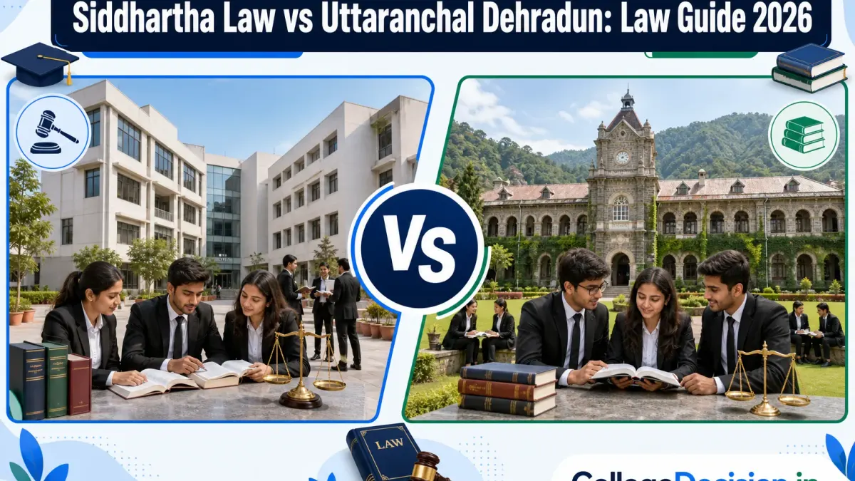 Siddhartha Law or Uttaranchal University for LLB? Fees, Branches & Placements