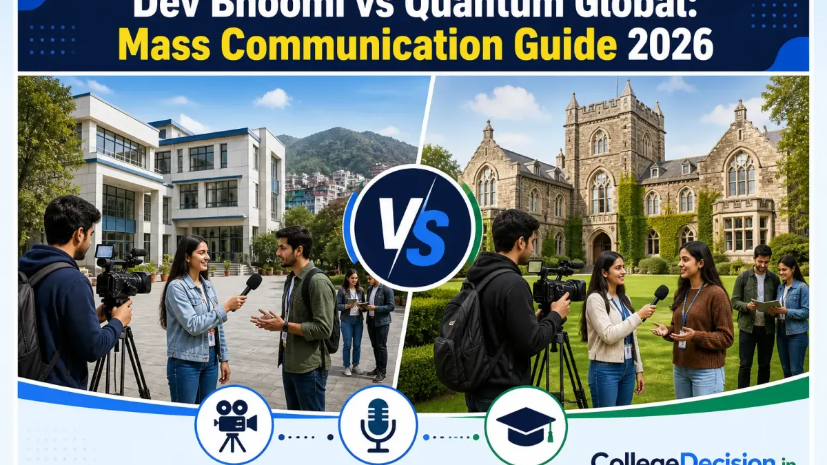 Dev Bhoomi or Quantum University for Mass-Communication? Fees, Branches & Placements