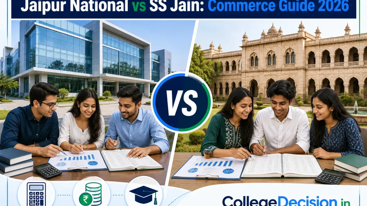 Jaipur National University or SS Jain Subodh PG College for BCom? Fees, Branches & Placements