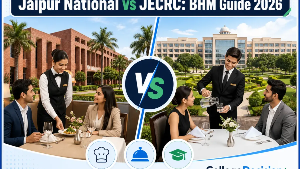 Jaipur National University or JECRC University for BHM? Fees, Branches & Placements