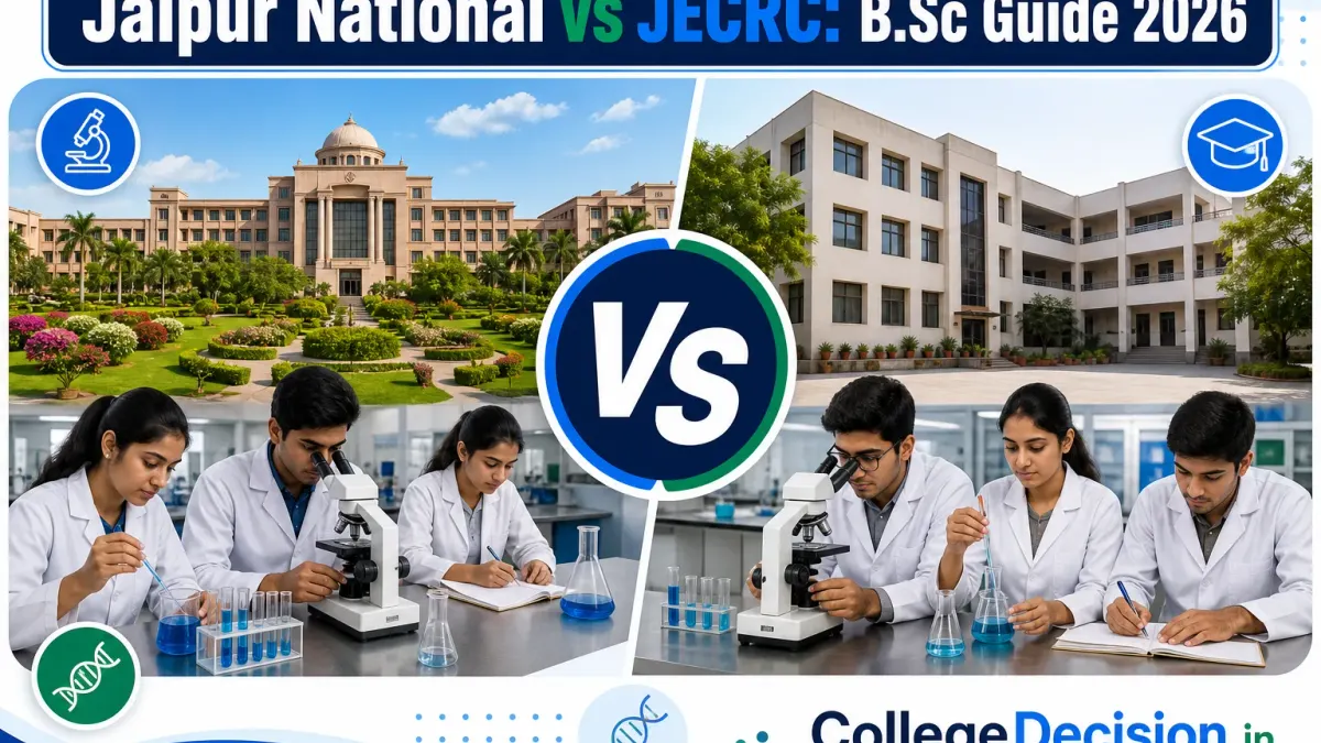 Jaipur National University or JECRC University for BSc? Fees, Branches & Placements