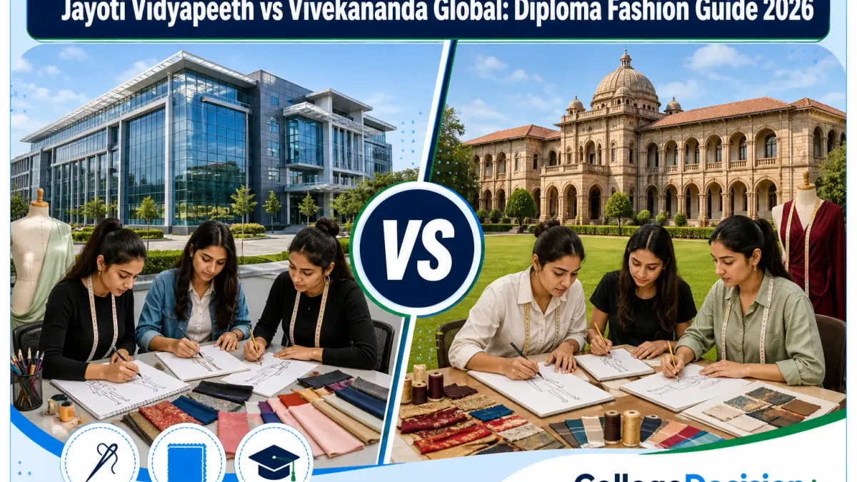 Jayoti Vidyapeeth or Vivekananda Global University for Diploma in Fashion? Fees, Branches & Placements