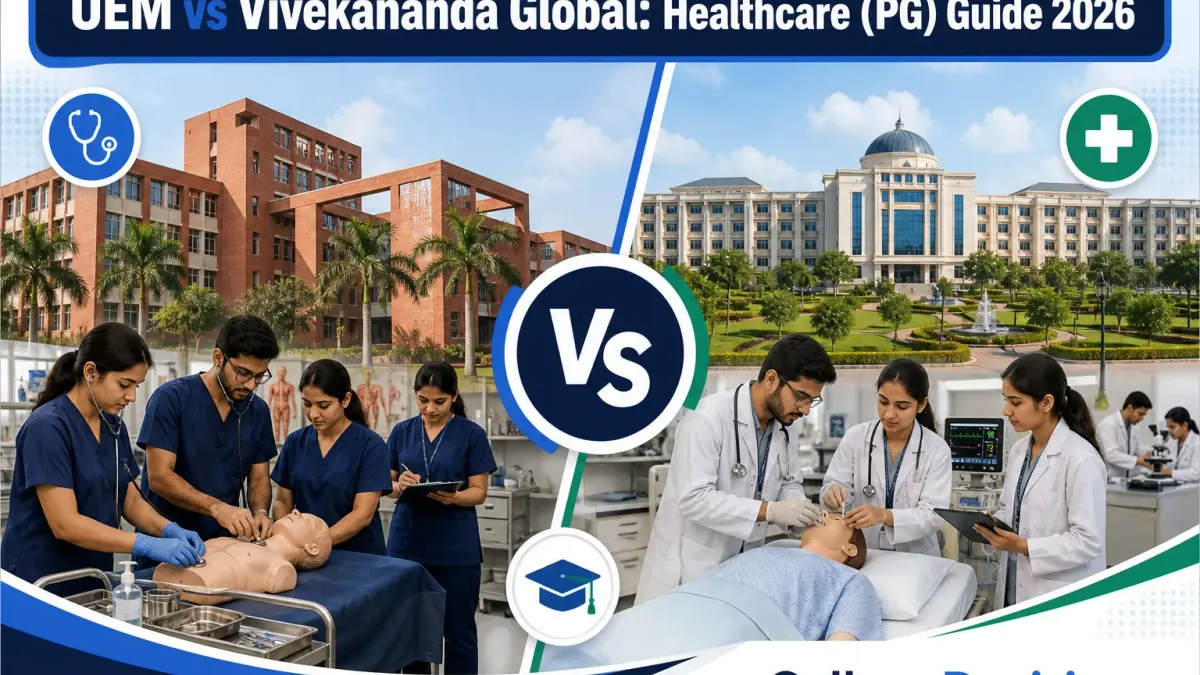 UEM Jaipur or Vivekananda Global University for Healthcare - PG? Fees, Branches & Placements