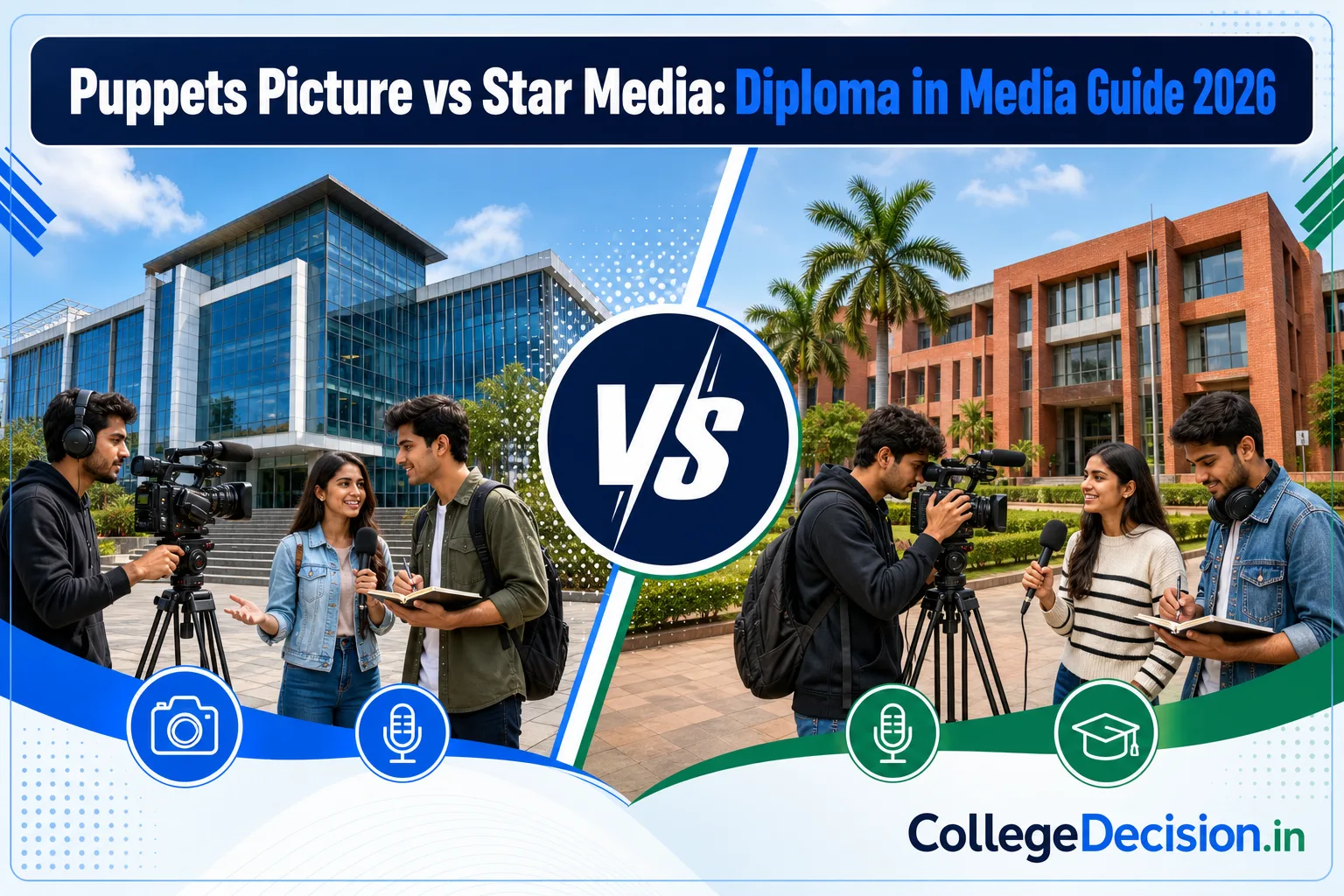 Puppets Picture or Star Media Academy Noida for Media - Diploma? Fees, Branches & Placements