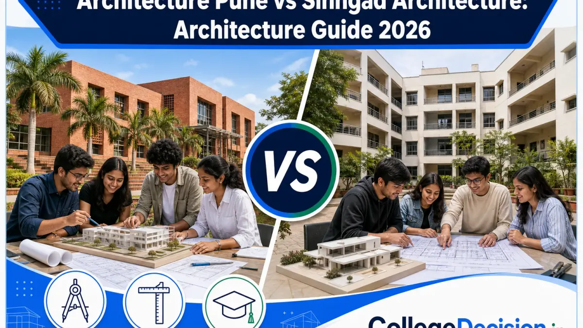 College of Architecture or Sinhgad College of Architecture for B.Arch? Fees, Branches & Placements