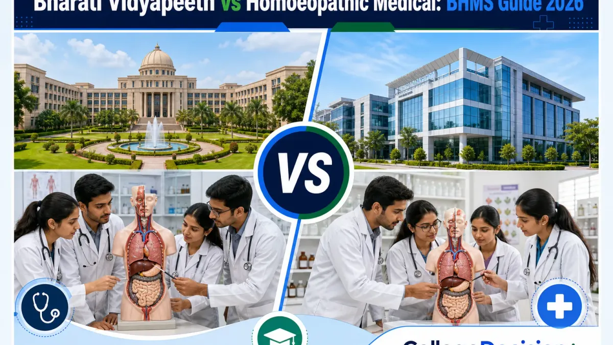 Bharati Vidyapeeth or Homoeopathic Medical College for B.H.M.S? Fees, Branches & Placements