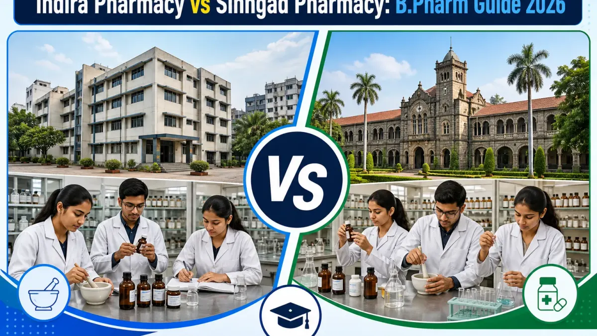 Indira College of Pharmacy or Sinhgad Institute of Pharmacy for B.Pharm? Fees, Branches & Placements