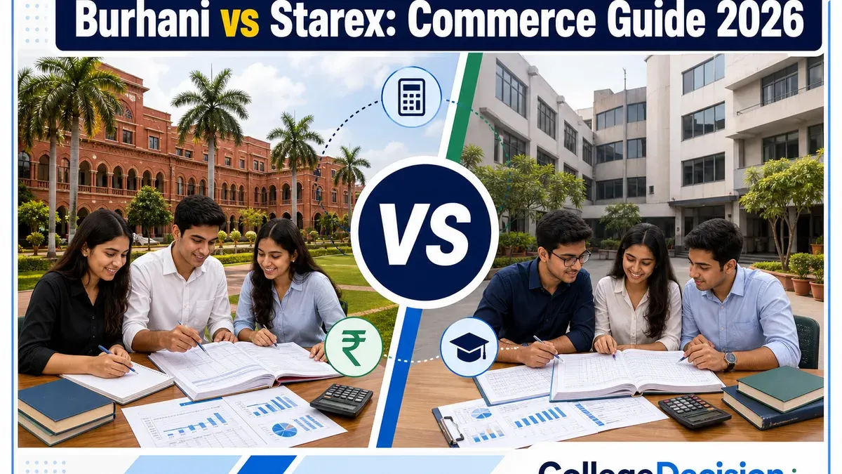 Burhani Arts or Starex University for BCom? Fees, Branches & Placements