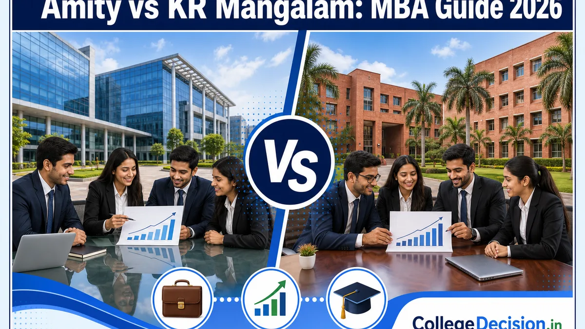Amity Haryana or KR Mangalam for MBA / PGDM? Fees, Branches & Placements