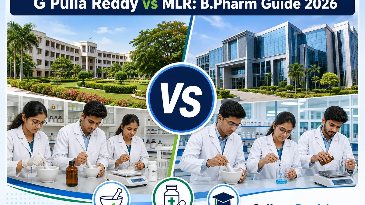 G Pulla or MLR institute of Pharmacy for B.Pharm? Fees, Branches & Placements