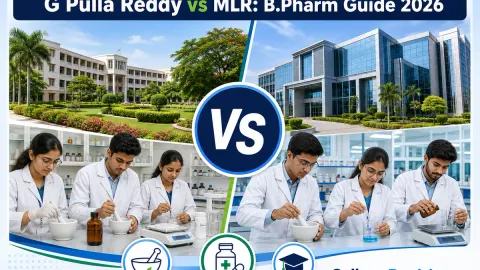 G Pulla or MLR institute of Pharmacy for B.Pharm? Fees, Branches & Placements