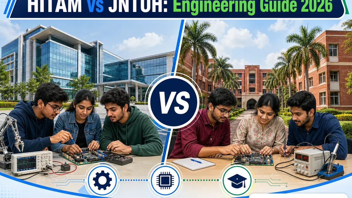 Hyderabad Hitam or JNTUH Hyderabad for B.Tech? Fees, Branches & Placements