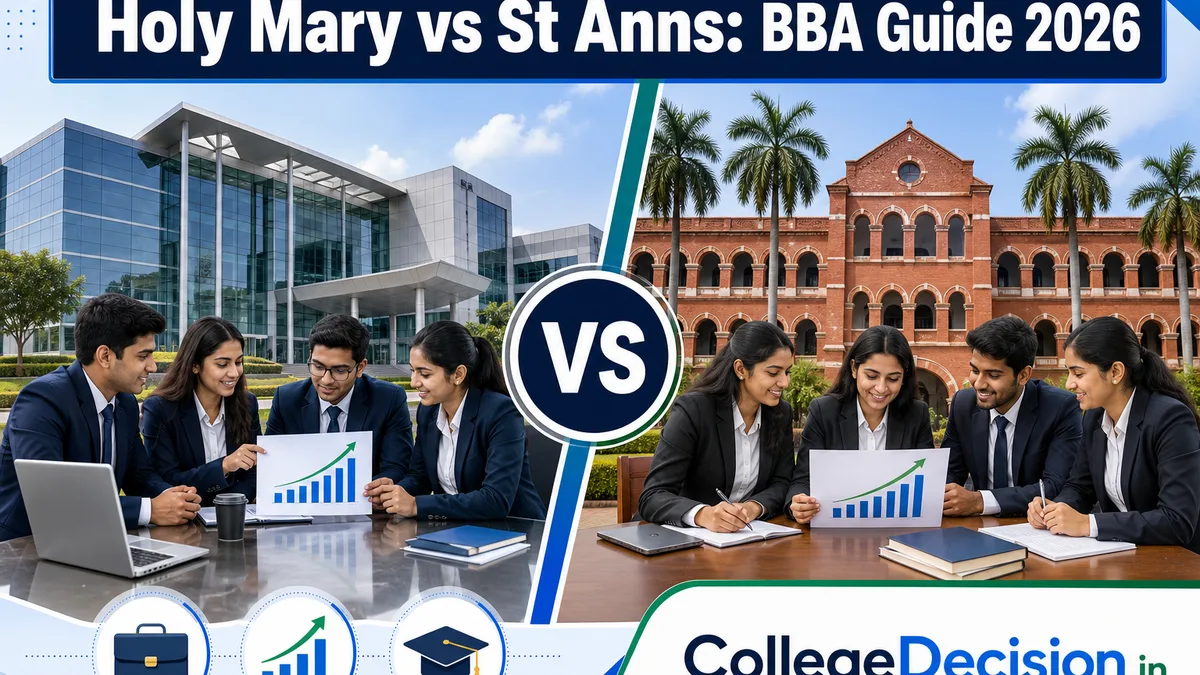 Holy Mary Business School or St Anns for BBA / BBM / BBS? Fees, Branches & Placements