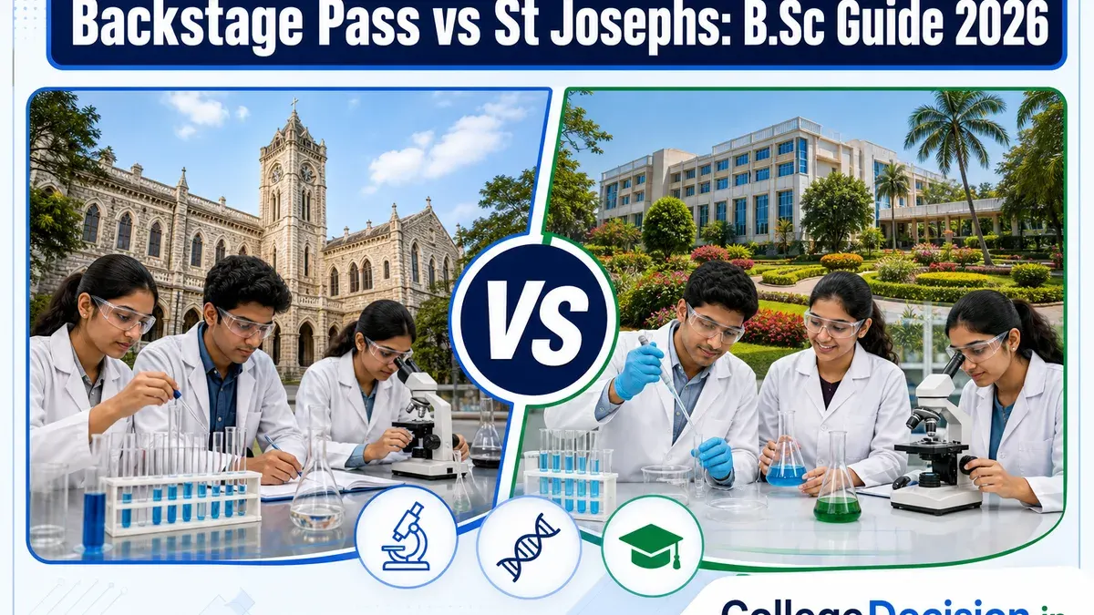 Backstage Pass or St Joseph for BSc? Fees, Branches & Placements