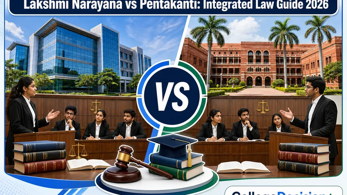 Lakshmi Narayana College or Pentakanti Law College for Integrated Law? Fees, Branches & Placements