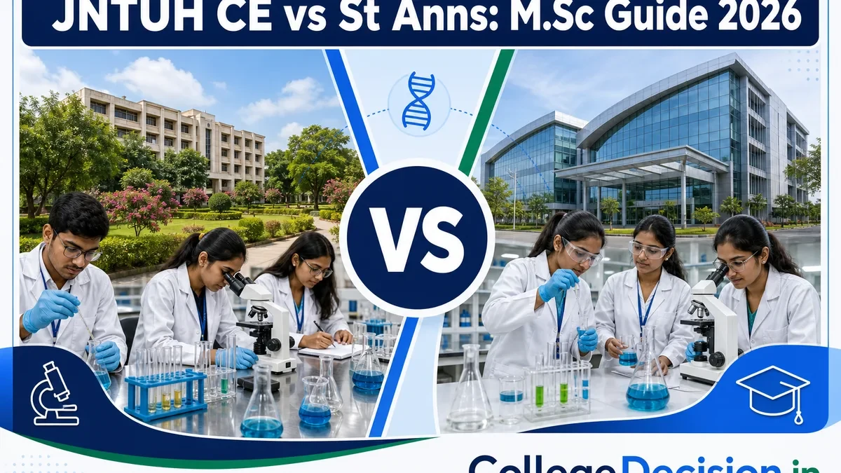 Jntuh vs St Anns College for Women for MSc: Which Fits You Better?