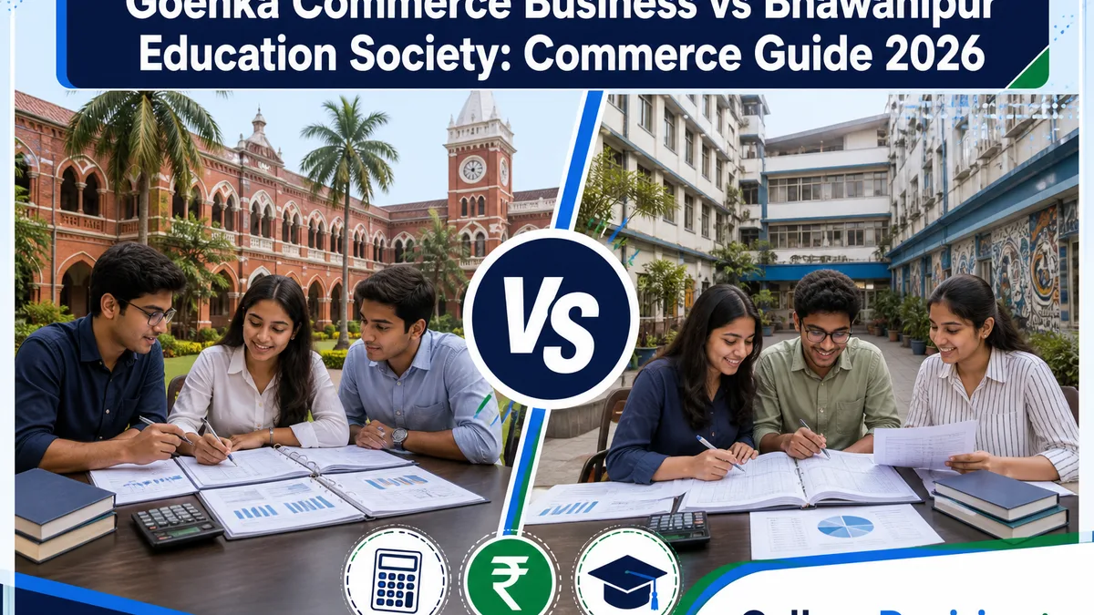Goenka Commerce or Bhawanipur Education for BCom? Fees, Branches & Placements
