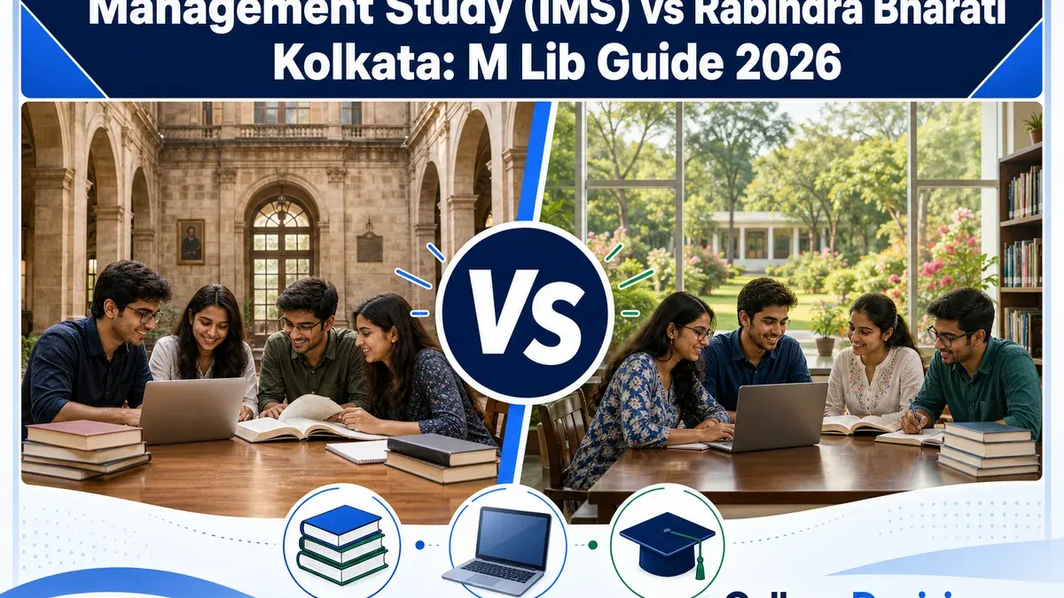 IMS Kolkata or Rabindra Bharati University for Master Of Library Science? Fees, Branches & Placements