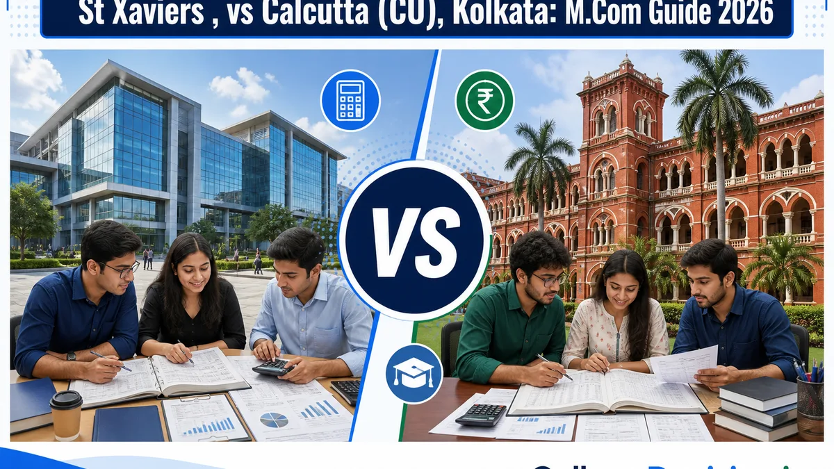 St Xaviers University or CU Kolkata for MCom? Fees, Branches & Placements