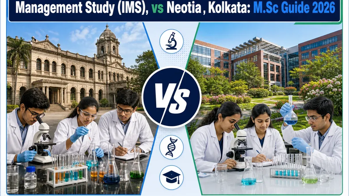 IMS Kolkata or The Neotia University for MSc? Fees, Branches & Placements