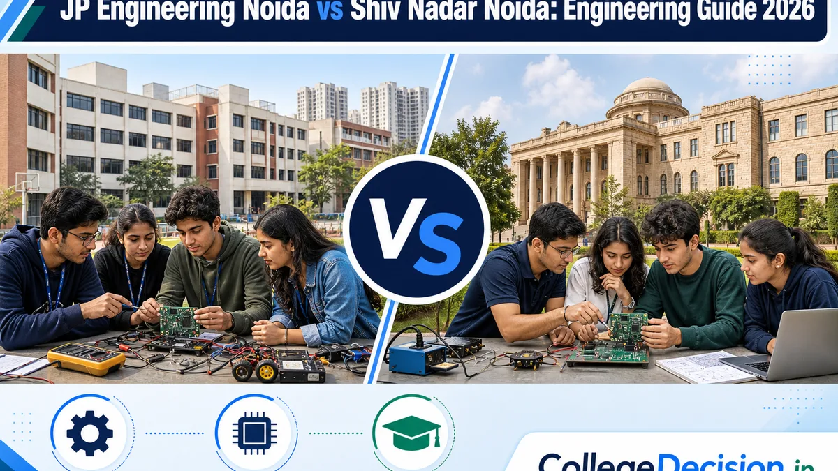 JP College of Engineering or Shiv Nadar University for B.Tech? Fees, Branches & Placements