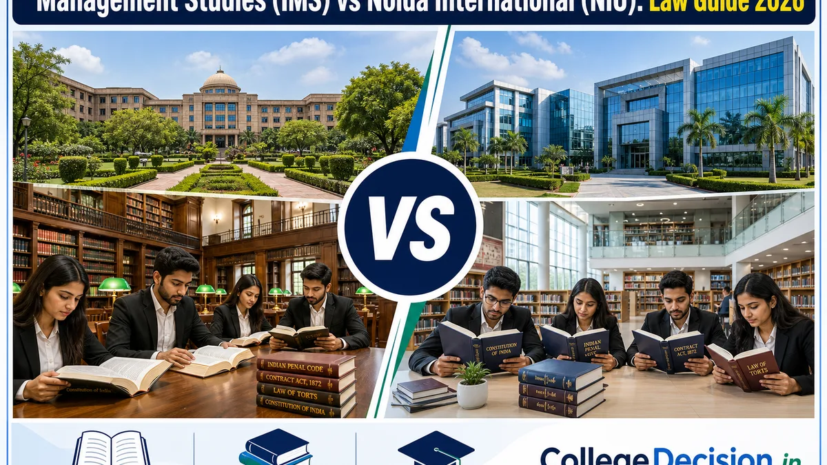 IMS Noida or NIU Noida for LLB? Fees, Branches & Placements