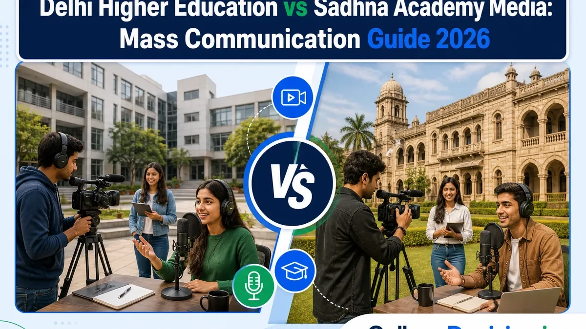 DIHE Noida vs Sadhna Academy for Media Studies for Mass-Communication: Which Fits You Better?