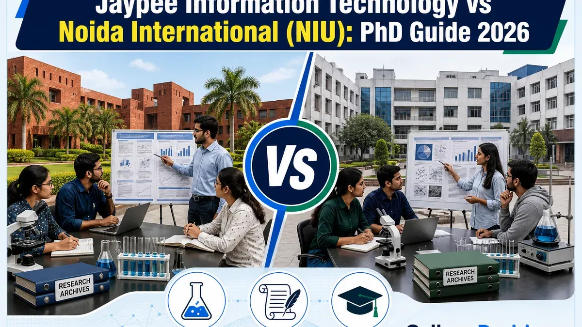 Jaypee Information or NIU Noida for PhD? Fees, Branches & Placements