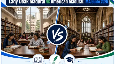 Lady Doak College or The American College for MA? Fees, Branches & Placements